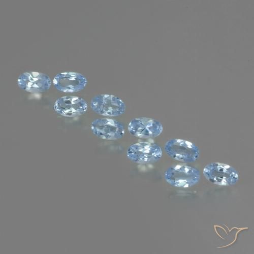 2.82ctw Natürlicher Swiss Blue Topas, Oval, VS