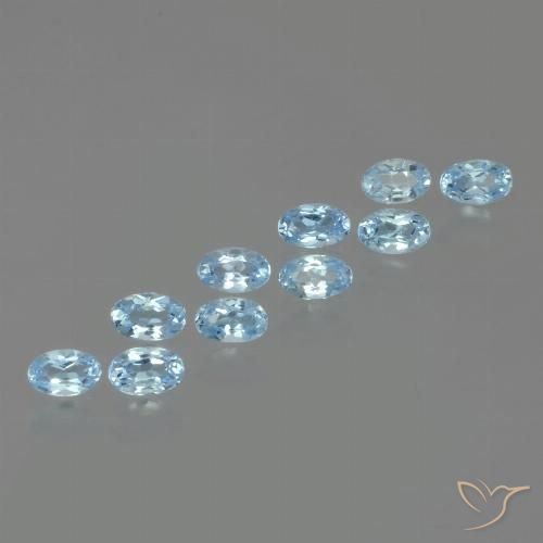 3.08ctw Natürlicher Himmerlblau Topas, Oval, VS