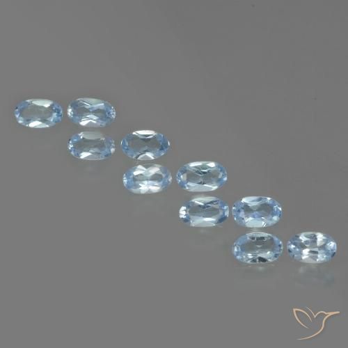2.75ctw Natürlicher Swiss Blue Topas, Oval, VS