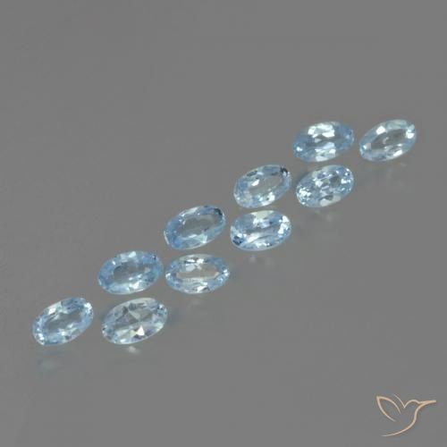 3.25ctw Natürlicher Himmerlblau Topas, Oval, VS
