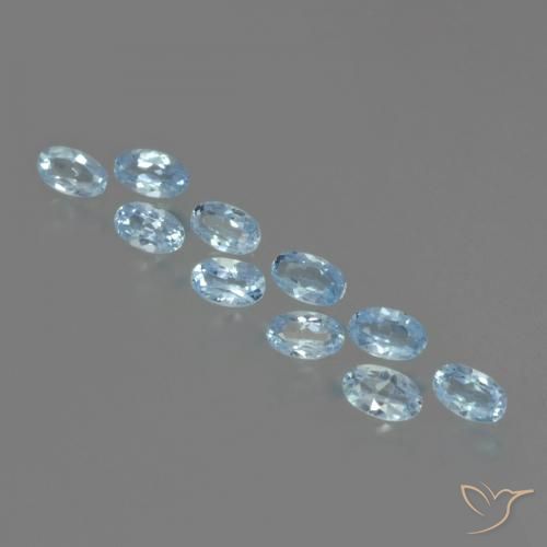 3.25 ct natürliche Himmerlblau Topas-Edelsteine, Oval, VS