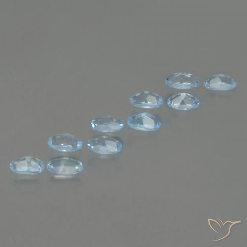 3.25 ct natürliche Himmerlblau Topas-Edelsteine, Oval, VS