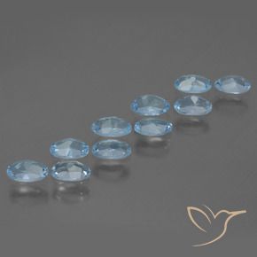 3.10 ct natürliche Himmerlblau Topas-Edelsteine, Oval, VS