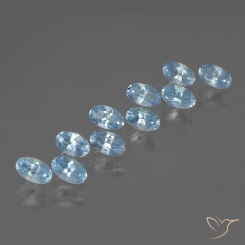 2.83ctw Natürlicher Himmerlblau Topas, Oval, VS