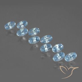 2.83 ct natürliche Himmerlblau Topas-Edelsteine, Oval, VS