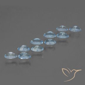 2.83 ct natürliche Himmerlblau Topas-Edelsteine, Oval, VS