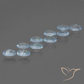 3.22 ct natürliche Himmerlblau Topas-Edelsteine, Oval, VS