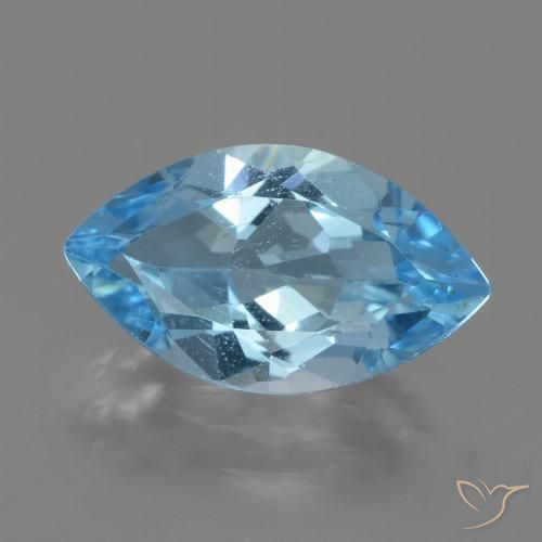 3.97ct Natürlicher Swiss Blue Topas, Marquise, VS