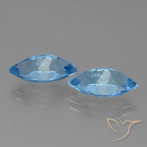 8.11 ct natürliche Swiss Blue Topas-Edelsteine, Marquise, VVS