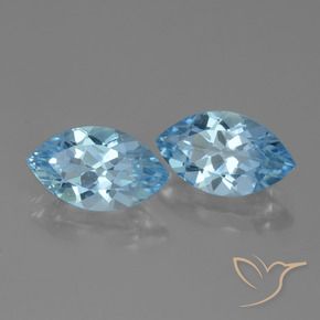 8.03 ct natürliche Himmerlblau Topas-Edelsteine, Marquise, VVS-VS