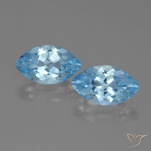 8.14ctw Natürlicher Himmerlblau Topas, Marquise, VVS-VS