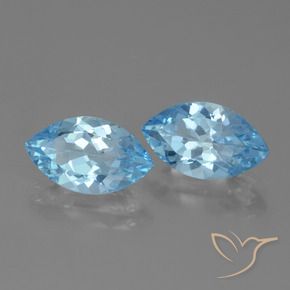 8.14 ct natürliche Himmerlblau Topas-Edelsteine, Marquise, VVS-VS