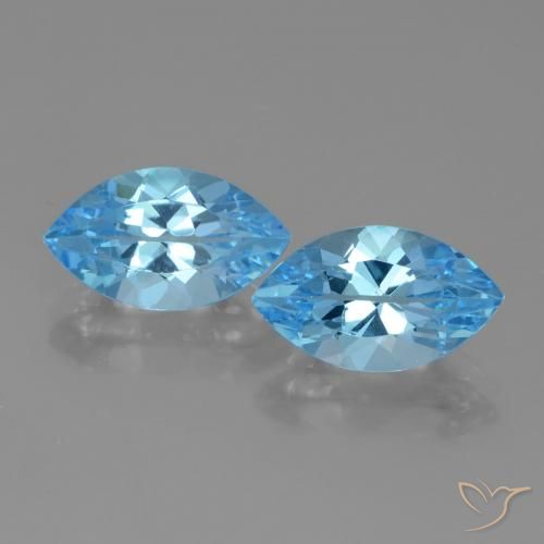 8.52ctw Natürlicher Swiss Blue Topas, Marquise, VVS