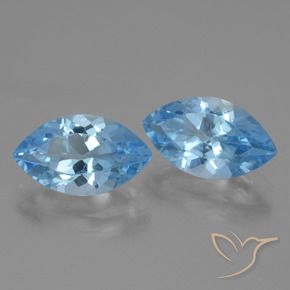 8.10 ct natürliche Swiss Blue Topas-Edelsteine, Marquise, VVS