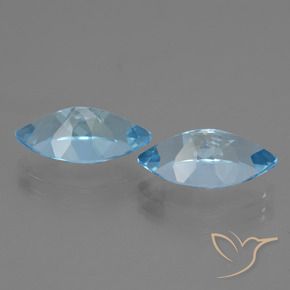 8.21 ct natürliche Swiss Blue Topas-Edelsteine, Marquise, VVS