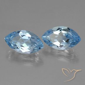 8.19 ct natürliche Himmerlblau Topas-Edelsteine, Marquise, VVS-VS