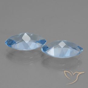 8.19 ct natürliche Himmerlblau Topas-Edelsteine, Marquise, VVS-VS