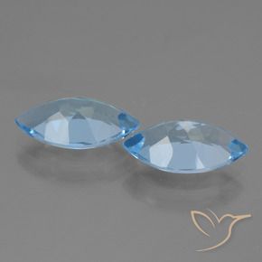 7.68 ct natürliche Himmerlblau Topas-Edelsteine, Marquise, VVS-VS