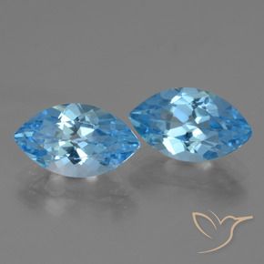 8.81 ct natürliche Swiss Blue Topas-Edelsteine, Marquise, VVS-VS