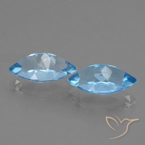 8.81 ct natürliche Swiss Blue Topas-Edelsteine, Marquise, VVS-VS