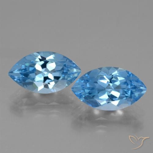 8.33ctw Natürlicher Himmerlblau Topas, Marquise, VVS-VS