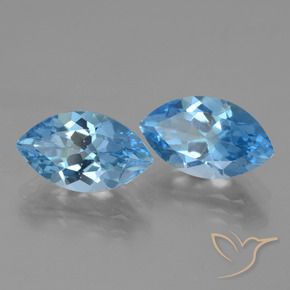 8.33 ct natürliche Himmerlblau Topas-Edelsteine, Marquise, VVS-VS