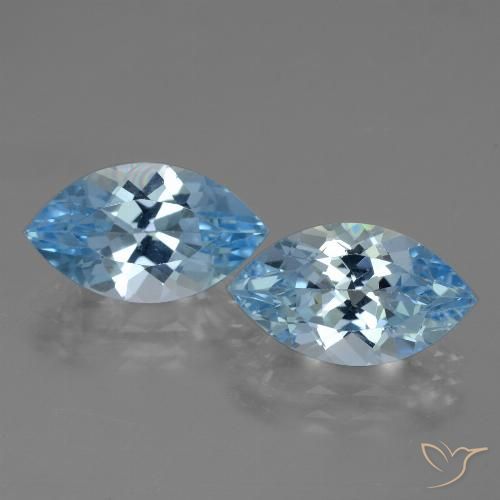 8.18ctw Natürlicher Swiss Blue Topas, Marquise, VVS