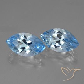 8.18 ct natürliche Swiss Blue Topas-Edelsteine, Marquise, VVS