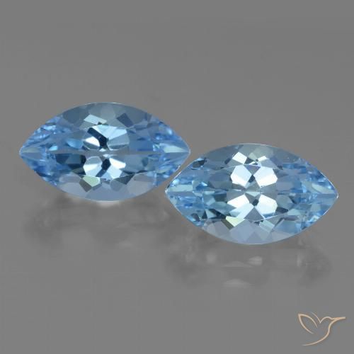 8.65ctw Natürlicher Himmerlblau Topas, Marquise, VS
