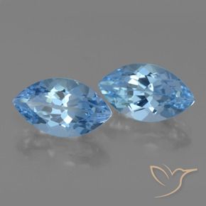 8.65 ct natürliche Himmerlblau Topas-Edelsteine, Marquise, VS