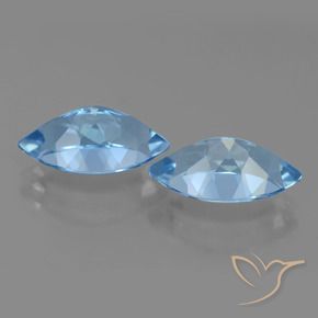 8.65 ct natürliche Himmerlblau Topas-Edelsteine, Marquise, VS