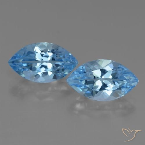 8.47ctw Natürlicher Swiss Blue Topas, Marquise, VVS-VS