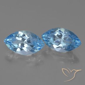 8.36 ct natürliche Swiss Blue Topas-Edelsteine, Marquise, VVS