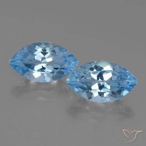 8.41ctw Natürlicher Swiss Blue Topas, Marquise, VVS
