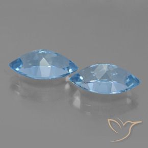 8.41 ct natürliche Swiss Blue Topas-Edelsteine, Marquise, VVS