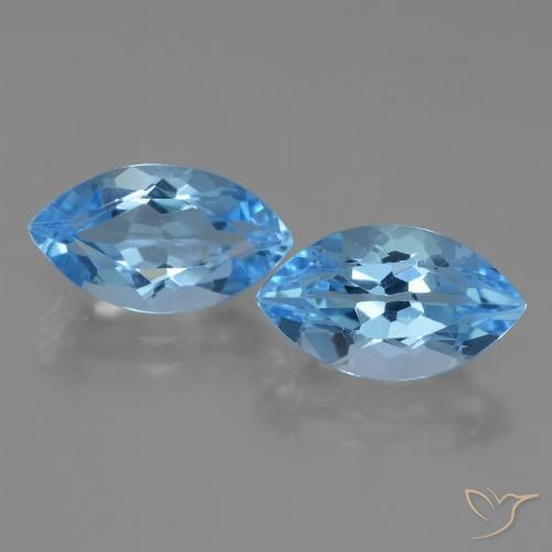 8.44ctw Natürlicher Swiss Blue Topas, Marquise, VVS-VS