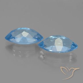8.44 ct natürliche Swiss Blue Topas-Edelsteine, Marquise, VVS-VS