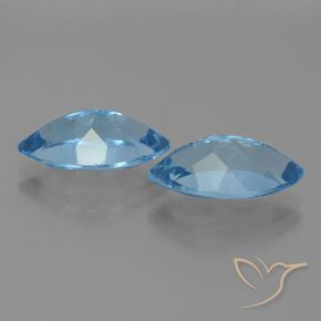 8.40 ct natürliche Swiss Blue Topas-Edelsteine, Marquise, VVS-VS