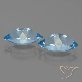8.67 ct natürliche Himmerlblau Topas-Edelsteine, Marquise, VVS-VS