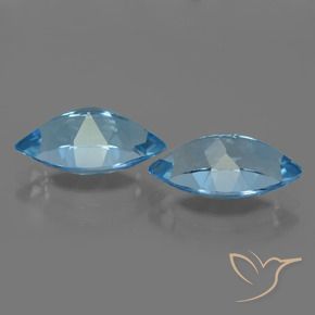 8.42 ct natürliche Swiss Blue Topas-Edelsteine, Marquise, VVS-VS