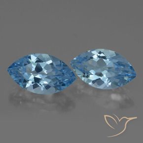 8.12 ct natürliche Swiss Blue Topas-Edelsteine, Marquise, VVS-VS