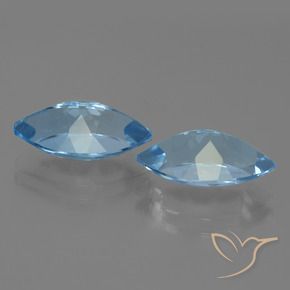8.12 ct natürliche Swiss Blue Topas-Edelsteine, Marquise, VVS-VS