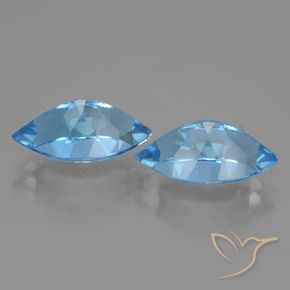 8.84 ct natürliche Swiss Blue Topas-Edelsteine, Marquise, VVS