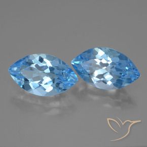 8.20 ct natürliche Himmerlblau Topas-Edelsteine, Marquise, VVS-VS