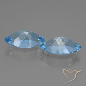 8.20 ct natürliche Himmerlblau Topas-Edelsteine, Marquise, VVS-VS