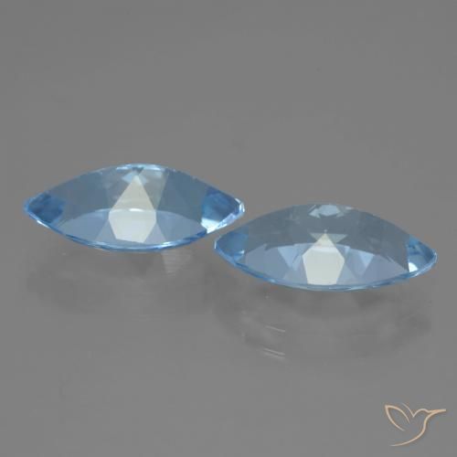 7.73 ct natürliche Swiss Blue Topas-Edelsteine, Marquise, VVS-VS