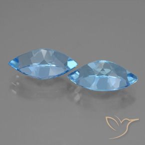 8.58 ct natürliche Swiss Blue Topas-Edelsteine, Marquise, VVS