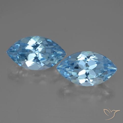 8.27ctw Natürlicher Swiss Blue Topas, Marquise, VVS-VS