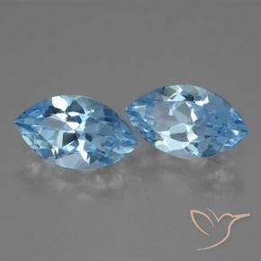 8.27 ct natürliche Swiss Blue Topas-Edelsteine, Marquise, VVS-VS