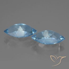 8.27 ct natürliche Swiss Blue Topas-Edelsteine, Marquise, VVS-VS